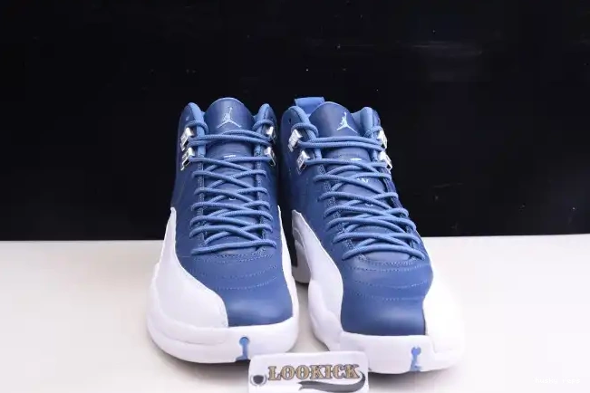 Cheap Husky Retro Air Jordan Blue 12 Stone 130690-404 0621
